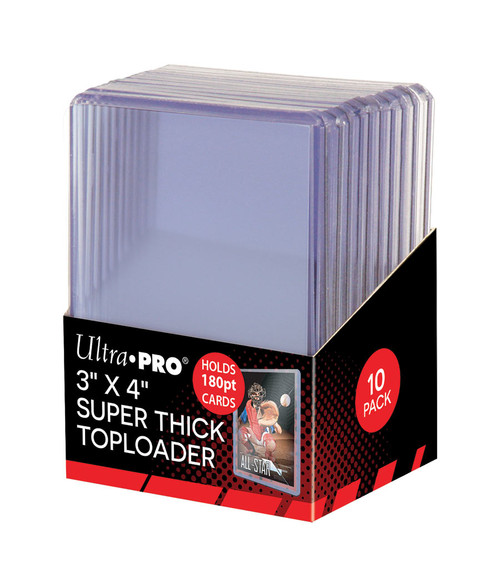 Ultra Pro Toploaders: 3" X 4" Super Thick 180pt (10ct)