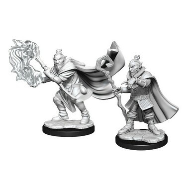 Critical Role Unpainted Miniatures: Male Hobgoblin Wizard & Druid (Wave 1) (On Sale)