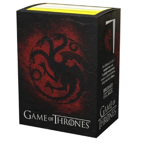 Dragon Shield: Game of Thrones 'House Targaryen' - Art, Brushed Card Sleeves