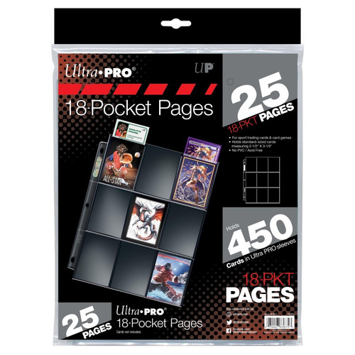 Ultra Pro Pages: Silver Series 18-Pocket Pages (25)