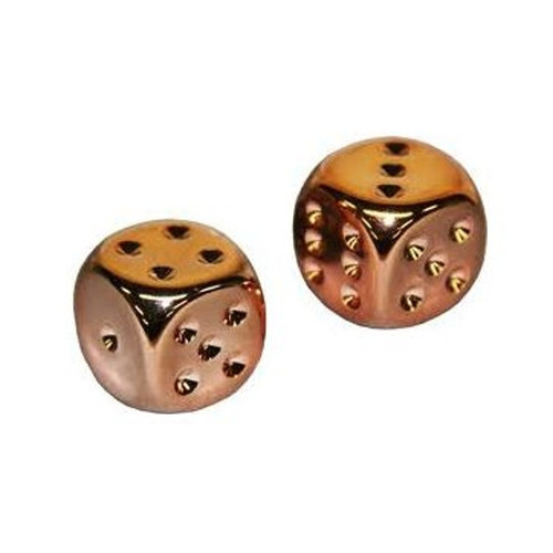 Chessex Dice: Metallic Copper  - 16mm D6 (2)