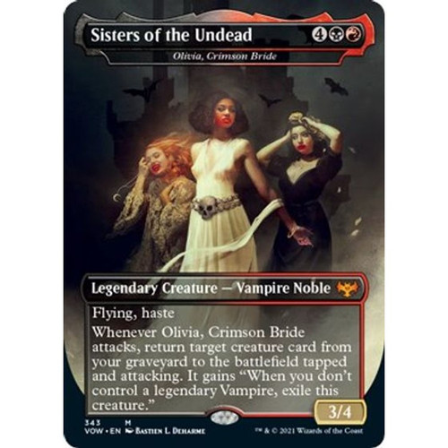 Sisters of the Undead - Olivia, Crimson Bride: Mythic #343 - Innistrad: Crimson Vow