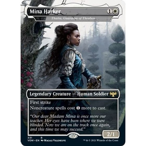 Thalia, Guardian of Thraben (VOW-331) - Innistrad: Crimson Vow / Mina Harker (Borderless) Foil