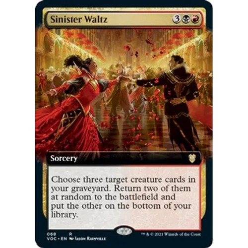 Sinister Waltz: Rare #068 - Innistrad: Crimson Vow (Extended Art)