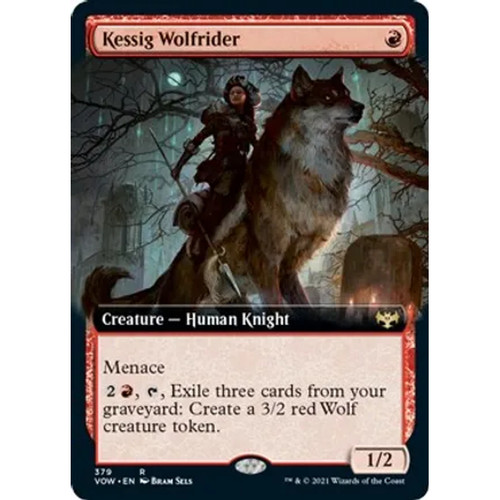 Kessig Wolfrider: Rare #379 - Innistrad: Crimson Vow (Extended Art)