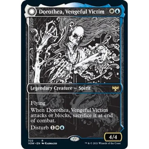 Dorothea, Vengeful Victim // Dorothea's Retribution (VOW-322) - Innistrad: Crimson Vow: (Showcase, Double Faced Transform) Foil