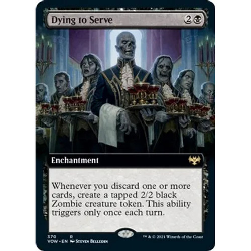 Dying to Serve: Rare #370 - Innistrad: Crimson Vow (Extended Art, Foil)