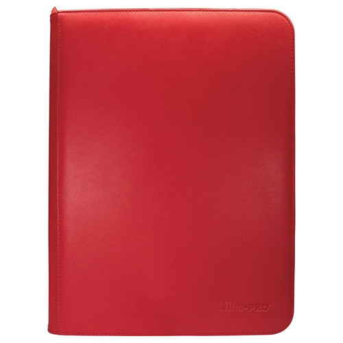 Ultra Pro Binder: Red - Vivid, Zippered (9-Pocket)