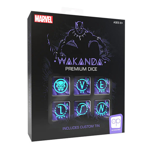 Marvel Black Panther: D6 Premium Dice Set (6ct)