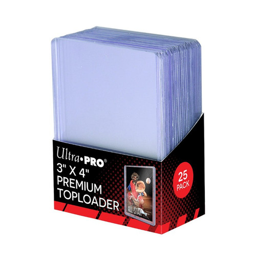 Ultra Pro Toploaders: 3" x 4" Ultra Clear, Premium (25ct)