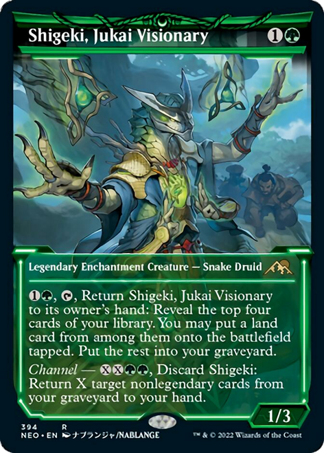 Shigeki, Jukai Visionary (NEO-394) - Kamigawa: Neon Dynasty: (Showcase) Foil