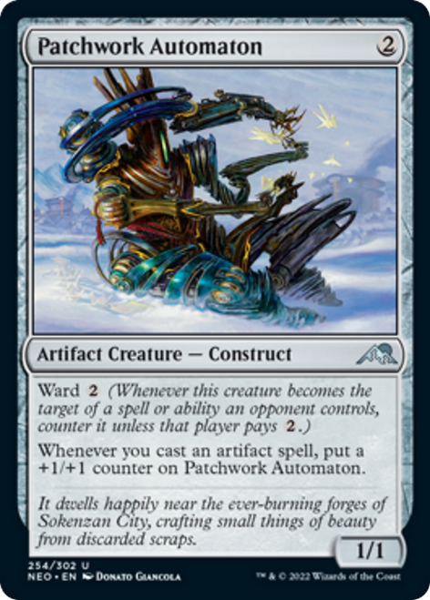 Patchwork Automaton (NEO-254) - Kamigawa: Neon Dynasty Foil
