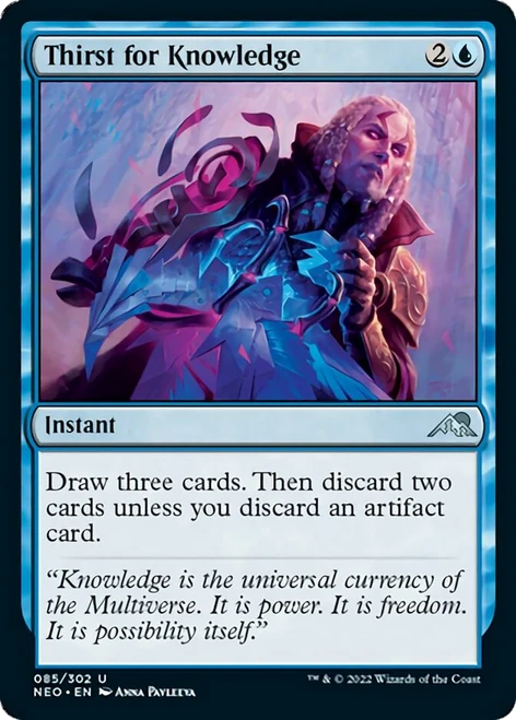 Thirst for Knowledge (NEO-085) - Kamigawa: Neon Dynasty