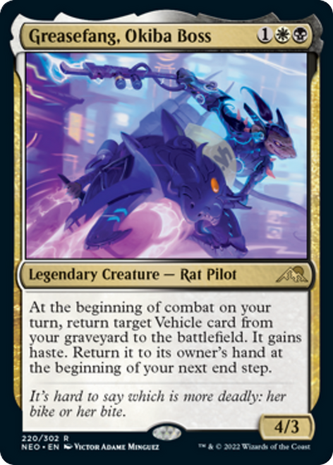 Greasefang, Okiba Boss (NEO-220) - Kamigawa: Neon Dynasty Foil