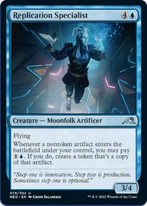 Replication Specialist (NEO-076) - Kamigawa: Neon Dynasty Foil