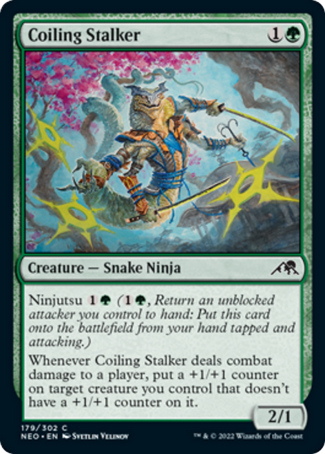 Coiling Stalker (NEO-179) - Kamigawa: Neon Dynasty