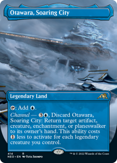 Otawara, Soaring City (NEO-414) - Kamigawa: Neon Dynasty (Borderless) Foil