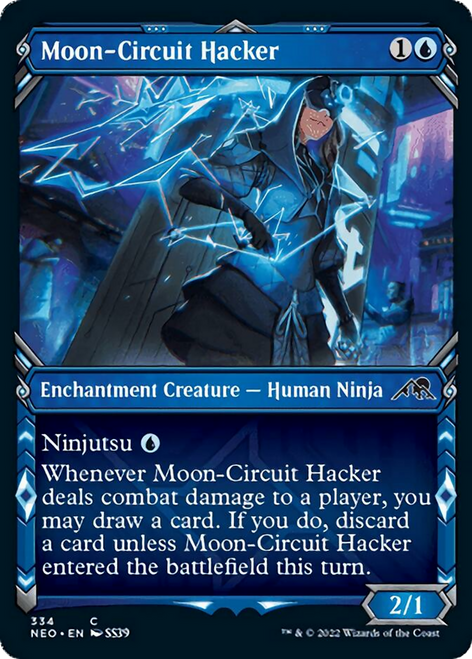 Moon-Circuit Hacker (NEO-334) - Kamigawa: Neon Dynasty: (Showcase) Foil