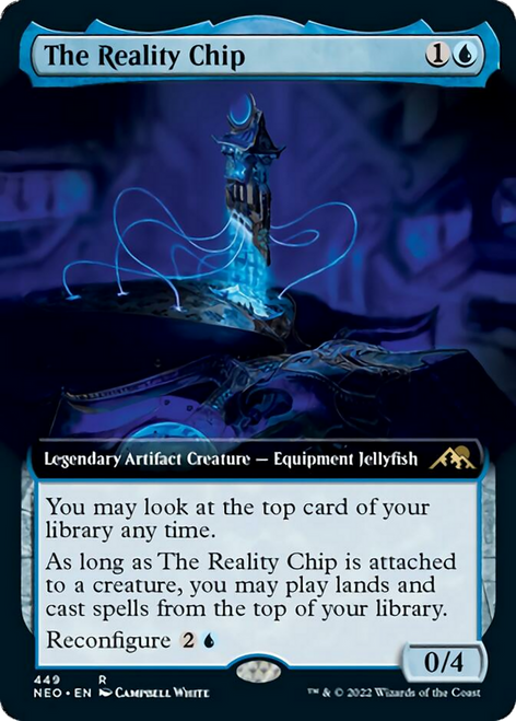 The Reality Chip (NEO-449) - Kamigawa: Neon Dynasty: (Extended Art)