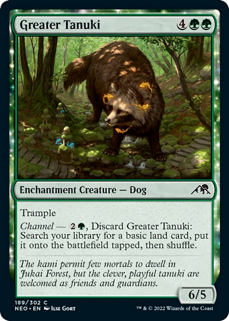 Greater Tanuki (NEO-189) - Kamigawa: Neon Dynasty: (enchantment)