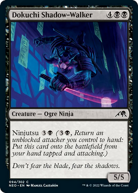 Dokuchi Shadow-Walker (NEO-094) - Kamigawa: Neon Dynasty Foil