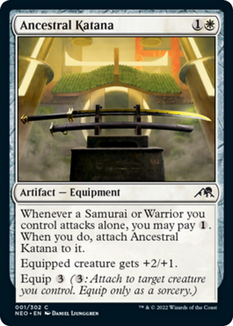 Ancestral Katana (NEO-001) - Kamigawa: Neon Dynasty