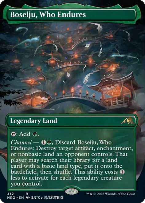 Boseiju, Who Endures (NEO-412) - Kamigawa: Neon Dynasty (Borderless)