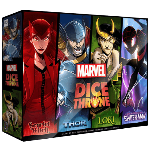 Dice Throne: Marvel - Scarlet Witch vs. Spider-Man, Thor vs. Loki - 4-Hero Box