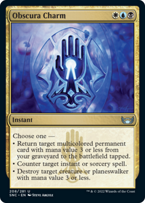 Obscura Charm (SNC-208) - Streets of New Capenna Foil