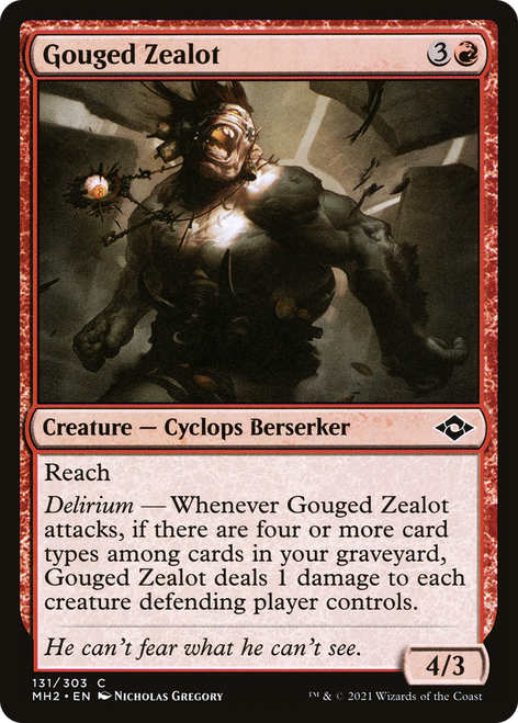 Gouged Zealot Foil