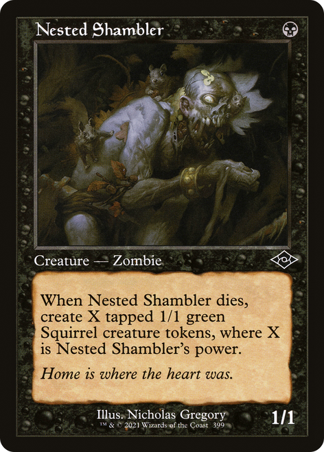 Nested Shambler (Retro Frame) Etched Foil