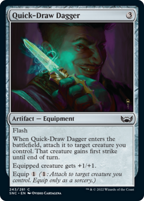 Quick-Draw Dagger (SNC-243) - Streets of New Capenna Foil