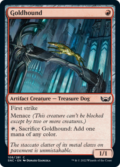 Goldhound (SNC-108) - Streets of New Capenna Foil