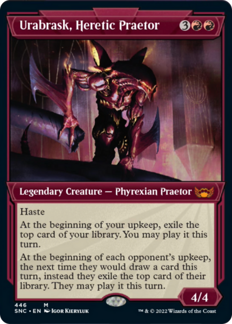 Urabrask, Heretic Praetor: (Showcase) Etched Foil