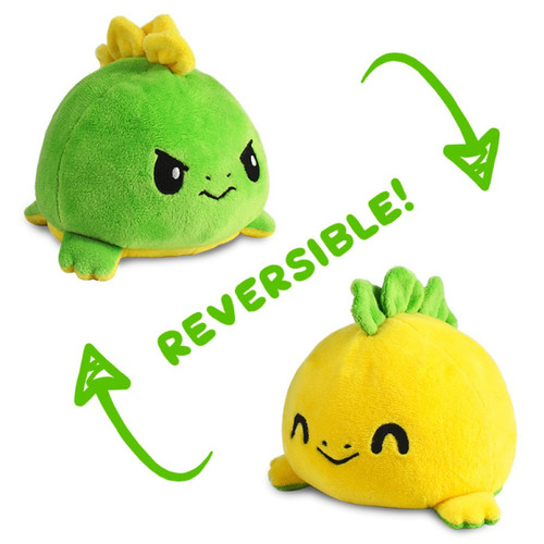 TeeTurtle: Reversible Stego Plush - Green & Yellow