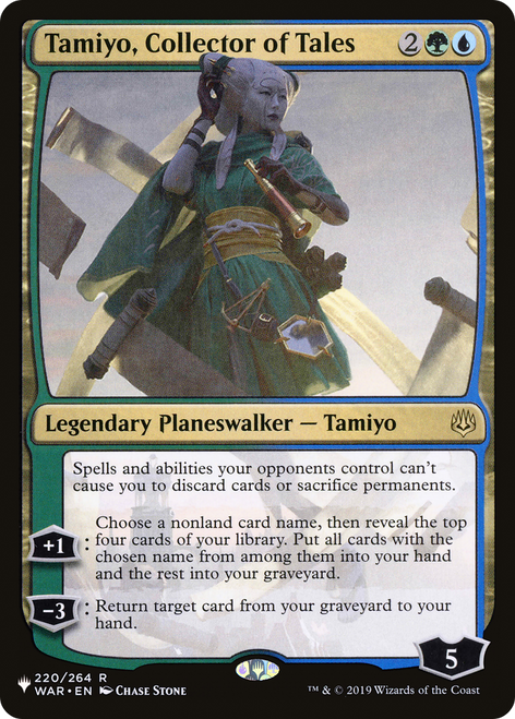 Tamiyo, Collector of Tales (The List)