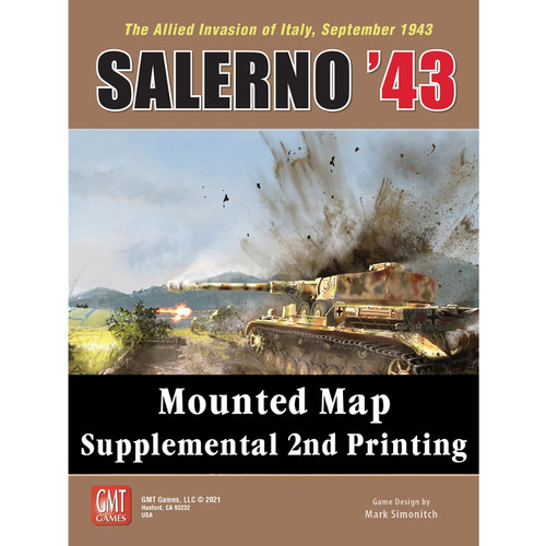 Salerno '43: Mounted Map, Supplemental 2nd Printing