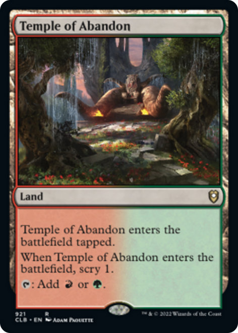 Temple of Abandon (CLB-921) - Commander Legends: Battle for Baldur's Gate