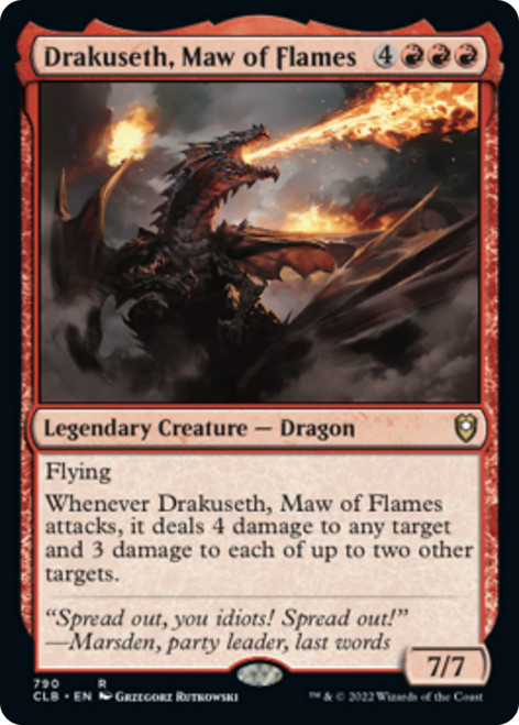 Drakuseth, Maw of Flames (CLB-790) - Commander Legends: Battle for Baldur's Gate