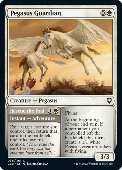 Pegasus Guardian // Rescue the Foal (CLB-036) - Commander Legends: Battle for Baldur's Gate