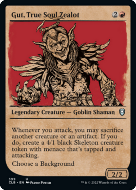 Gut, True Soul Zealot (CLB-399) - Commander Legends: Battle for Baldur's Gate: (Showcase)