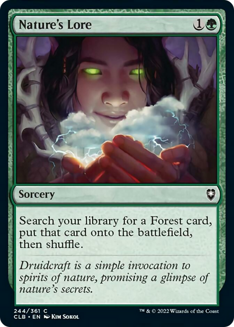 Nature's Lore (CLB-244) - Commander Legends: Battle for Baldur's Gate Foil