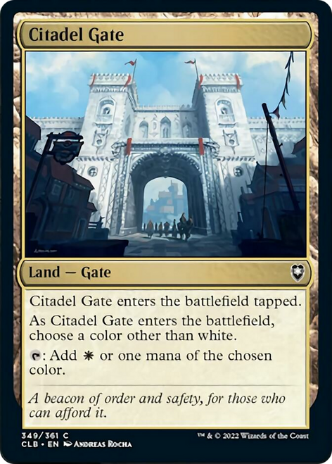 Citadel Gate (CLB-349) - Commander Legends: Battle for Baldur's Gate Foil