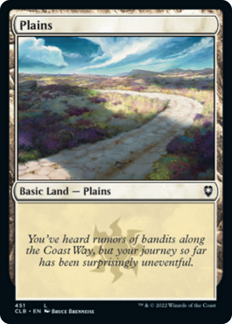Plains (CLB-451) - Commander Legends: Battle for Baldur's Gate Foil