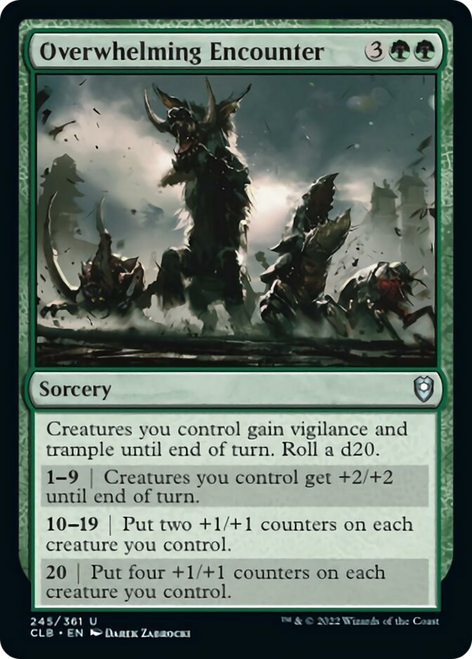 Overwhelming Encounter (CLB-245) - Commander Legends: Battle for Baldur's Gate Foil