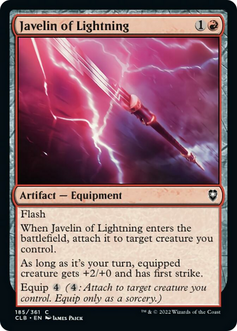 Javelin of Lightning (CLB-185) - Commander Legends: Battle for Baldur's Gate