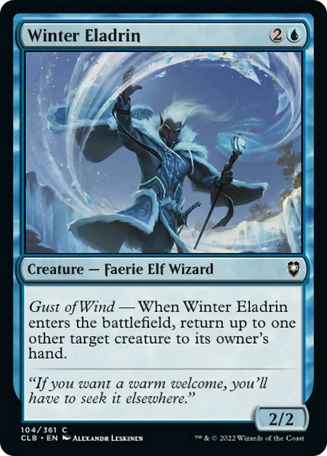 Winter Eladrin (CLB-104) - Commander Legends: Battle for Baldur's Gate Foil