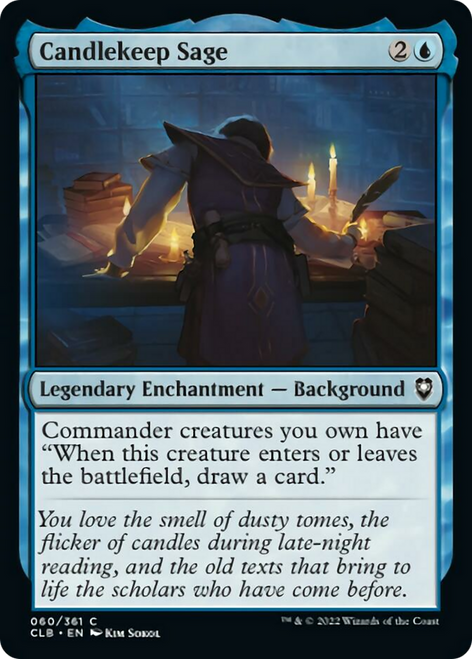 Candlekeep Sage (CLB-060) - Commander Legends: Battle for Baldur's Gate Foil