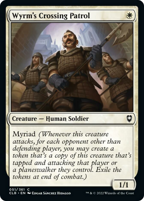 Wyrm's Crossing Patrol (CLB-051) - Commander Legends: Battle for Baldur's Gate Foil