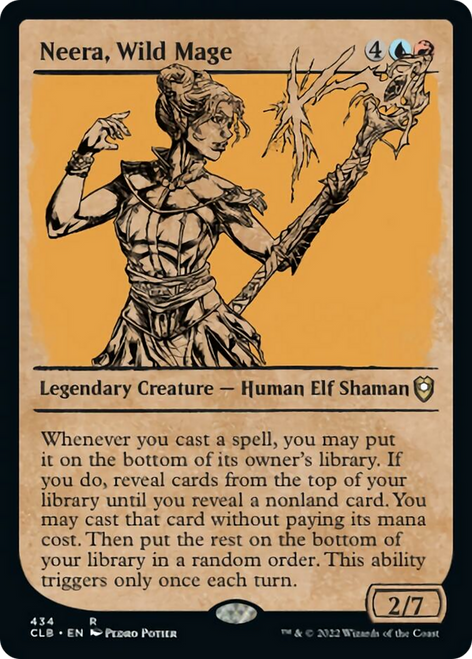 Neera, Wild Mage (CLB-434) - Commander Legends: Battle for Baldur's Gate: (Showcase)